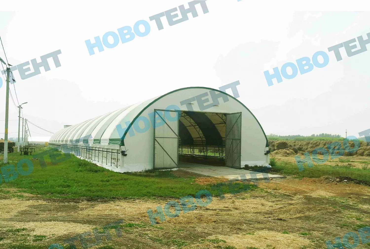 Сдан в эксплуатацию каркасно-тентовый телятник