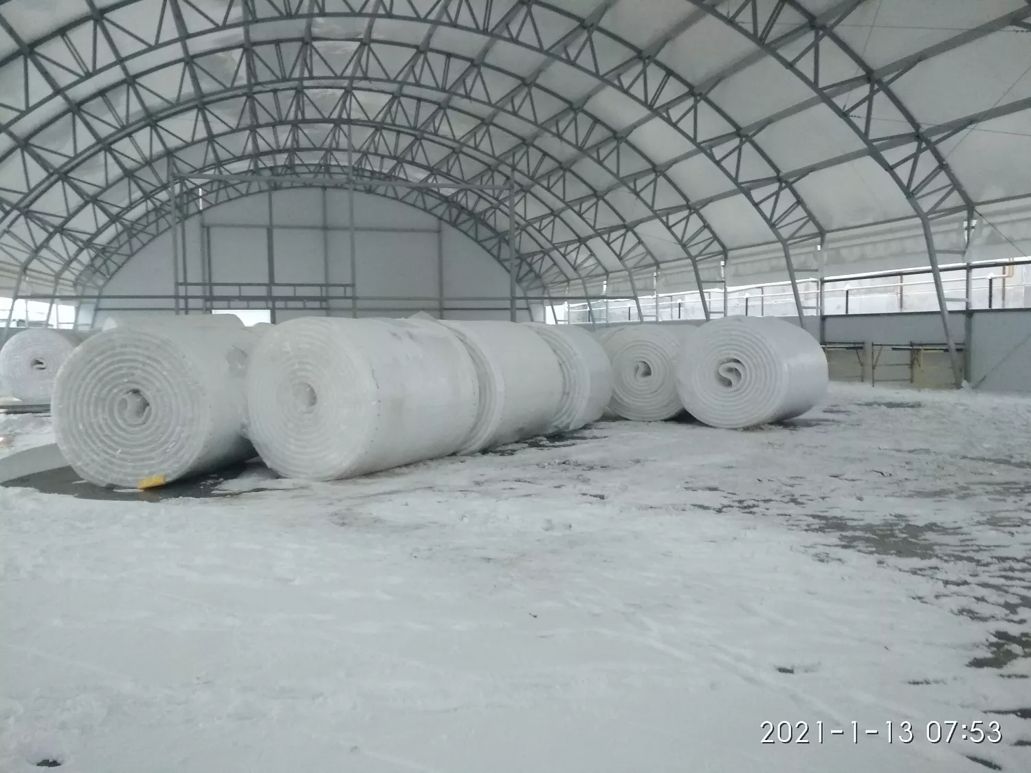 Cдан ангар-склад под строительные материалы 57х26 м