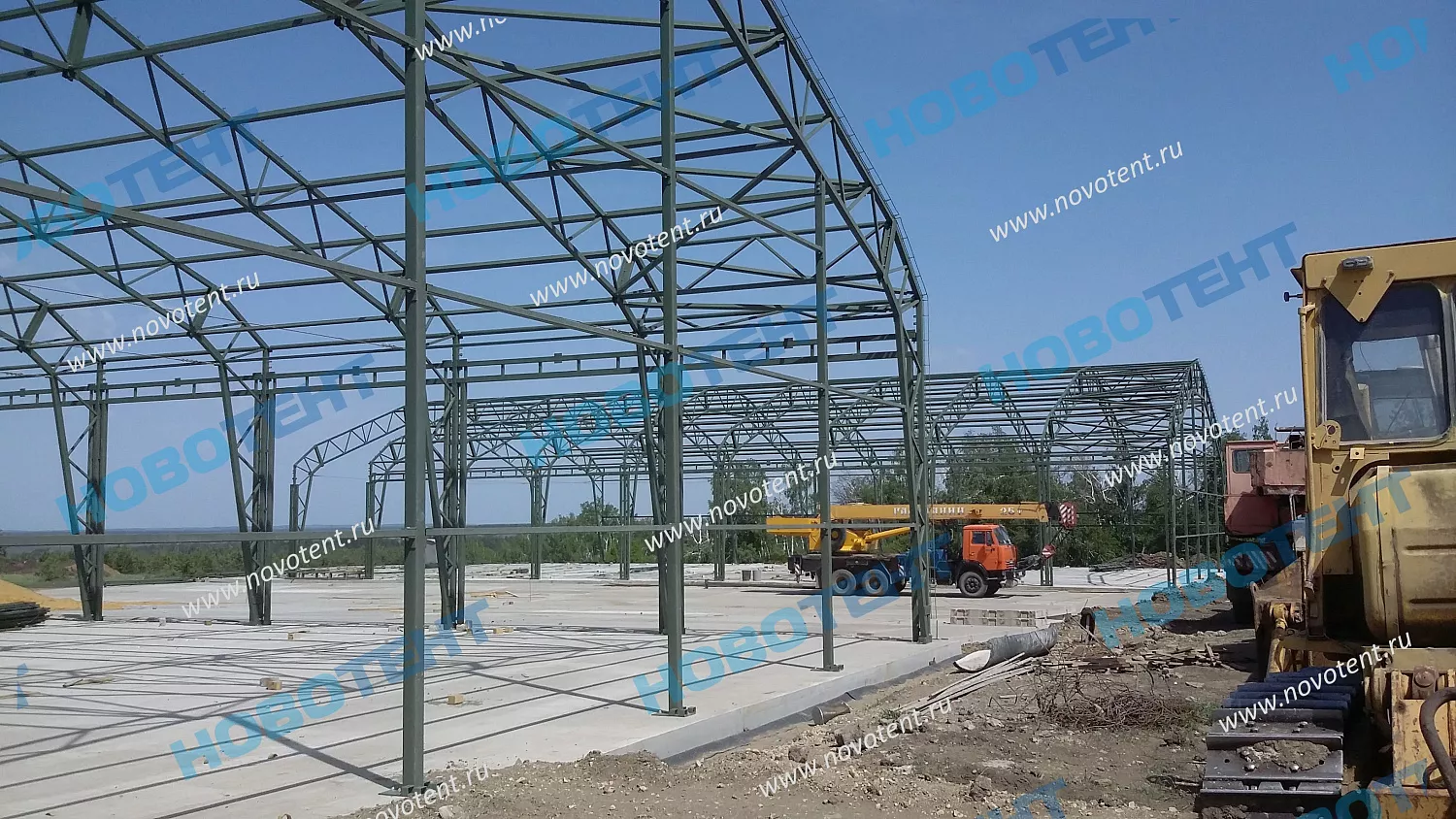 Тенто-мобильное укрытие для хранения крупногабаритной автотехники