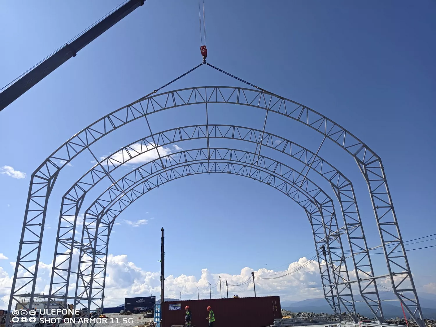 Новый ремонтный бокс на Удоканском месторождении от НОВОТЕНТ.