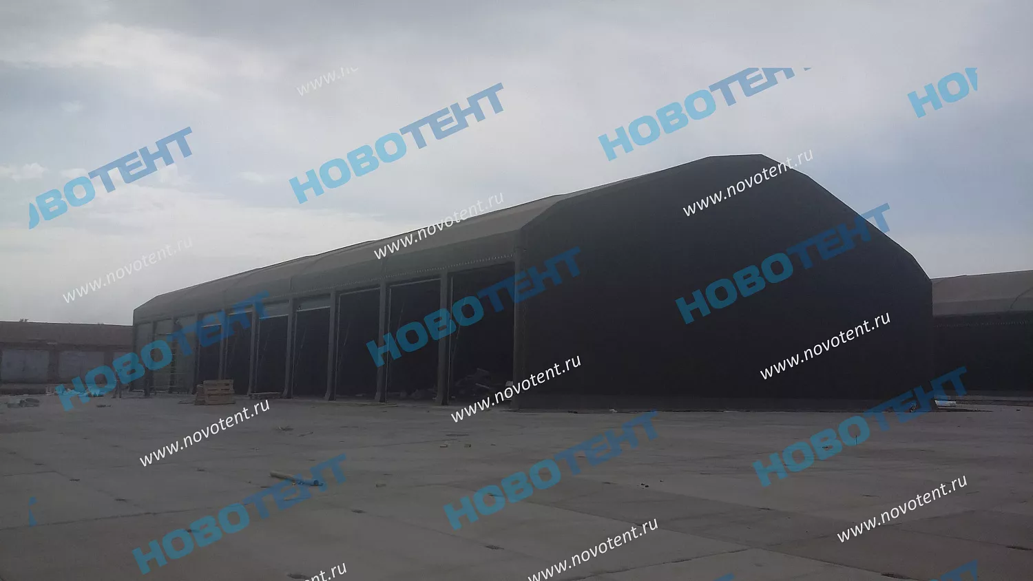 Тенто-мобильное укрытие для хранения крупногабаритной автотехники
