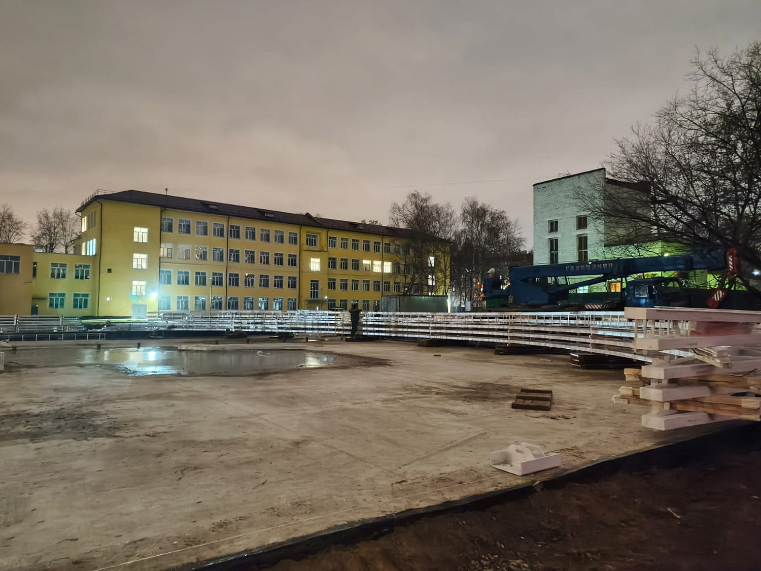 НОВОТЕНТ начал строительство спортивного тентового манежа в Люберцах